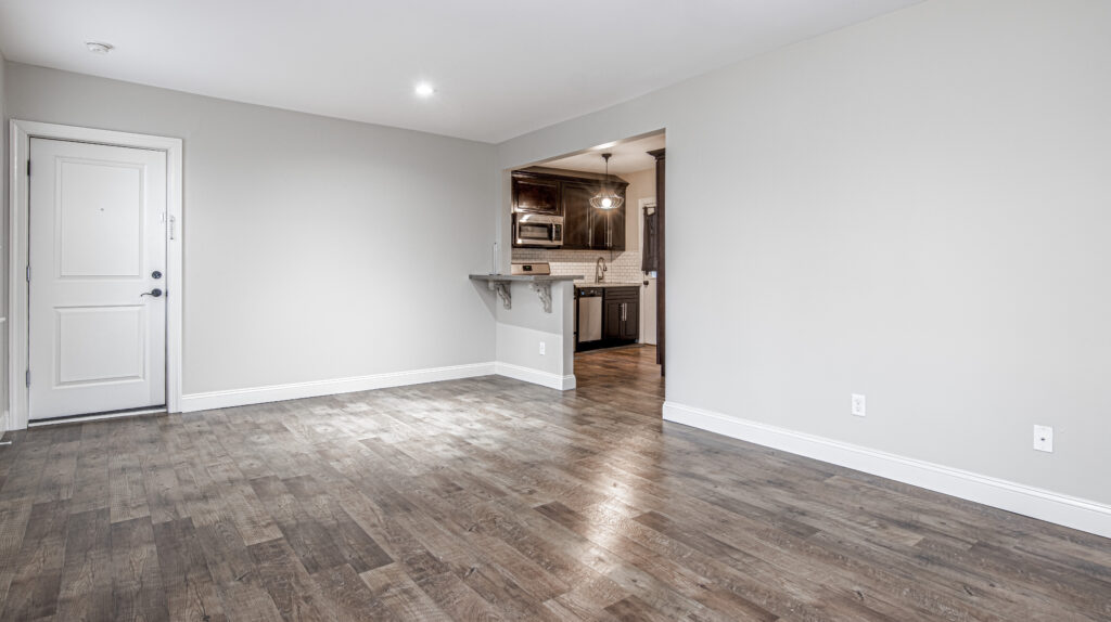 Living Room With Kitchen View
